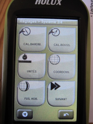 TwoNav Sportiva : Menu configuration