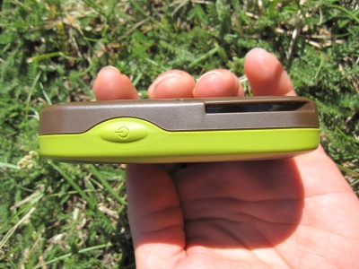 GPS TwoNav Sportiva : bouton de marche/arr&ecirc;t