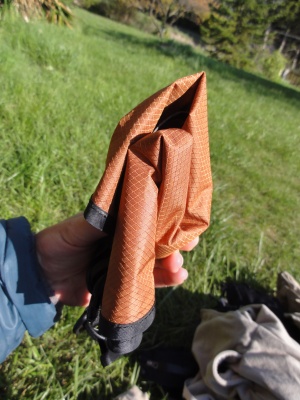 Vide, le sac prend tr&egrave;s peu de place