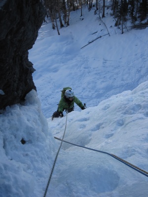 Utilisation cascade de glace