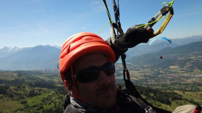 Le Sirocco utilisé en parapente vol rando (rando pour monter au décollage : matériel léger bienvenu !)