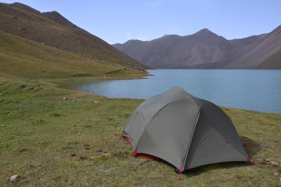 La tente MSR Papa Hubba NX en Kirghizie