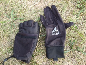 Gants / moufles 3 couches Vaude Argon event 3 in 1 glove : couches interm&eacute;diaires : moufle-mitaine et sous-gant