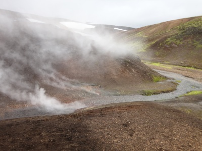 Zone d'activité volcanique, une parmi tant d'autres en Islande...