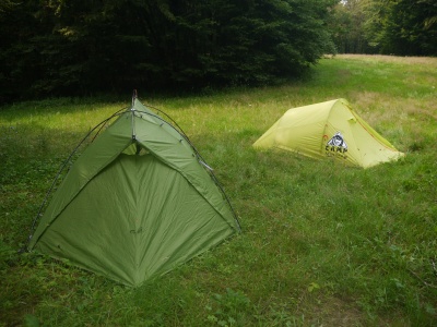 Tente Vaude Mark Travel 3p - montée avec la camp minima 3sl