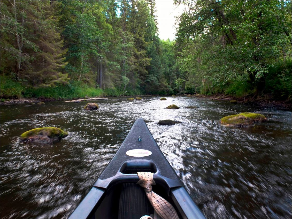 La rivière qui remonte vers Charlottenberg