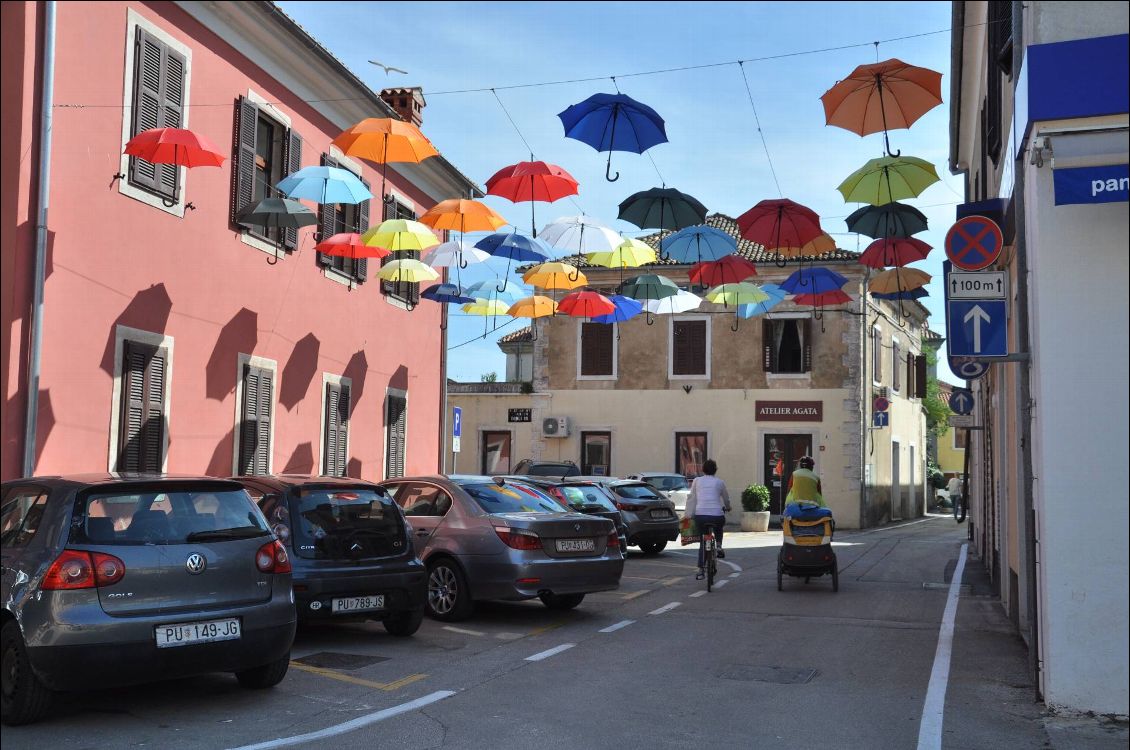 Novigrad : la mode est aux parapluies!