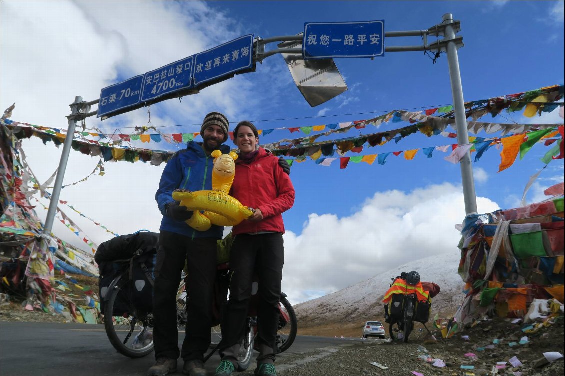 Premier col tibétain : entre le Qinghai et le Sichuan.