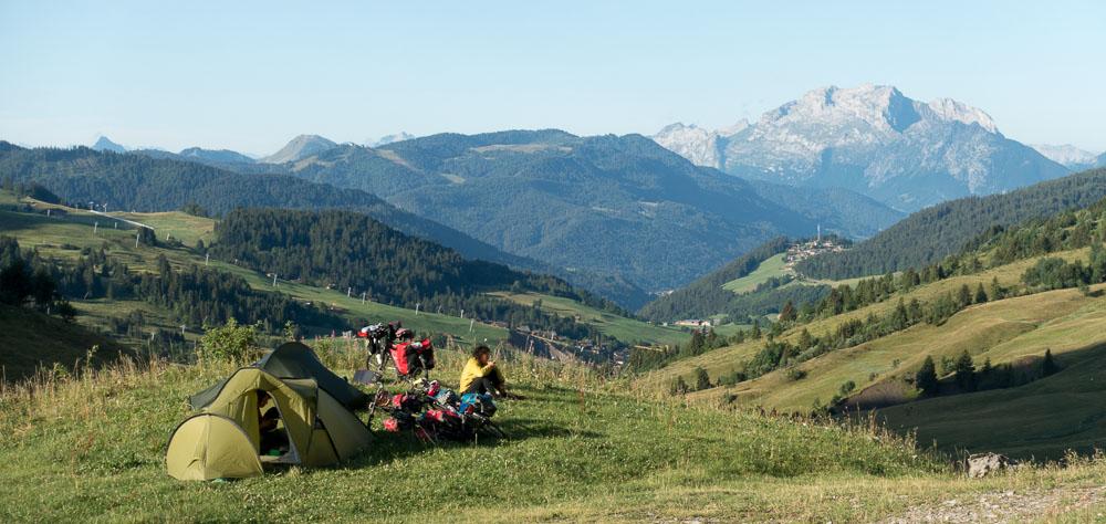 Bivouac en-dessous du col de la Colombière