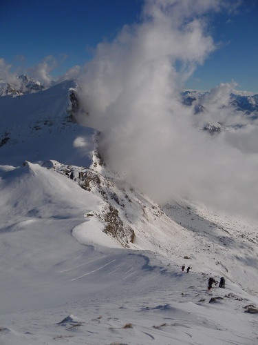 Bonne année 2009 (arête est du Piolit, montagne visible depuis les locaux de la rédaction)