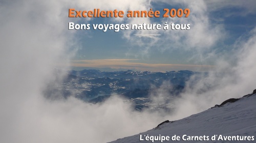 Bonne année 2009 (les locaux de la rédaction aperçus depuis les pentes du Piolit))