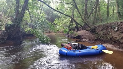 Mon packraft et vélo pliant