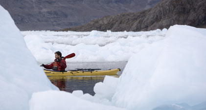 Kayak Patagonie fjords glaciers
