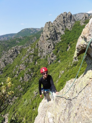 Course d'arête dans le Caroux, Hérault