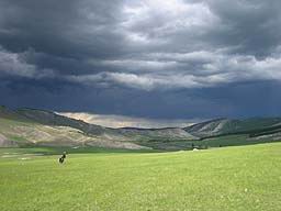 MONGOLIE orage steppe