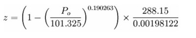 altitude formule