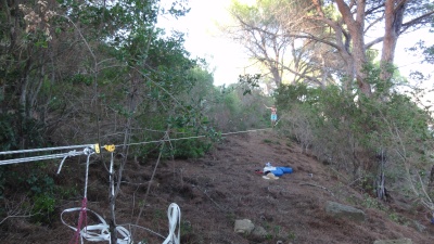 35m de slack entre 2 pins parasol