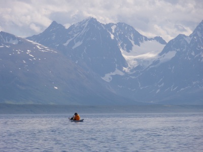 kayak de mer en Norvège dans les îles proches de Tromso kayak de mer en Norvège dans les îles proches de Tromso
