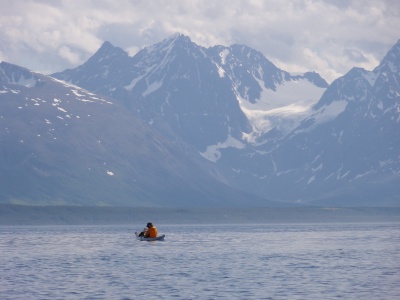 kayak de mer en Norvège dans les îles proches de Tromso