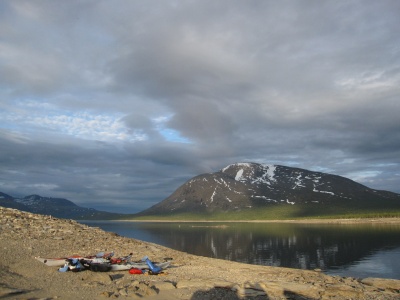 kayak de mer en Norvège, lac Altevatn