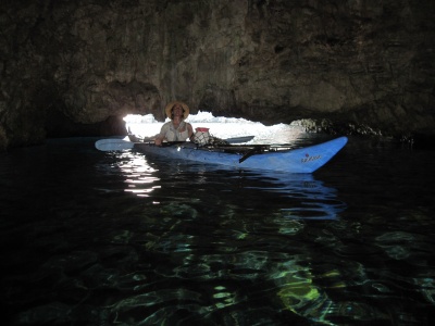 kayak de mer dans les îles Ioniennes