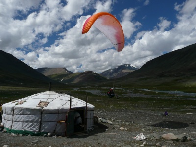 Vol bivouac en Mongolie, été 2010