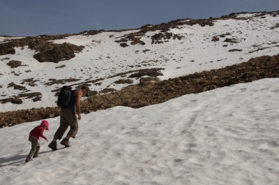 Rando avec chaleur et neige dans le haut Atlas marocain