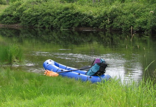 portage du sac sur le Dory