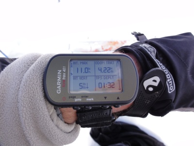 Garmin Foretrex 401 - le mode affichage 4 valeurs