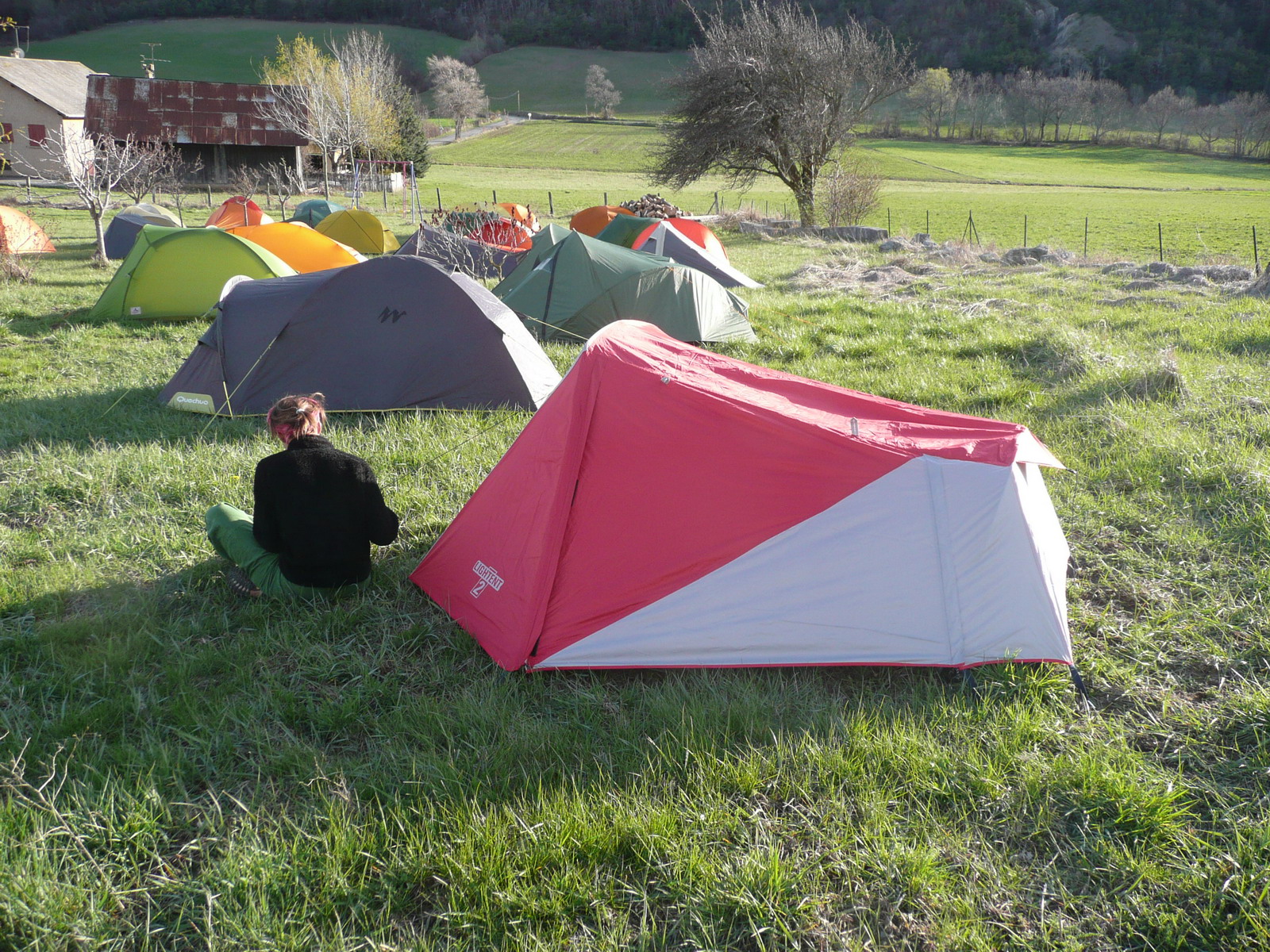 Tente Ferrino Trivor 2 Personnes - Tente Mixte-adulte, Couleur Orange, Pour Le Camping Léger