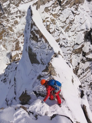 Sur les arêtes escarpées du Dodtour, le matériel ultraléger est bienvenu (photo Dod)