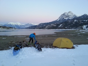 Bivouac hivernal avec la Petzl Nao