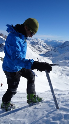 Test crampons acier légers en diverses conditions de neige