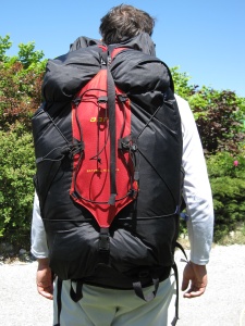 Sac à dos Aarn Natural Balance vu de derrière Sac à dos Aarn Natural Balance vu de derrière