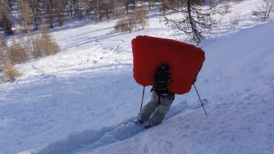 L'airbag gonflé