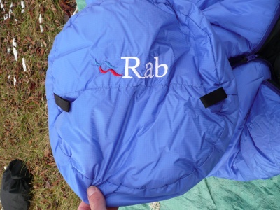 Rab Quantum 400 Endurance, pied du sac