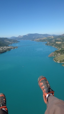 Retour en bas par la voie des airs