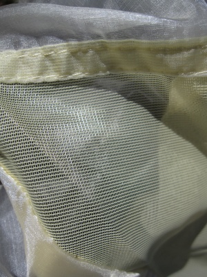 Tissu de la tente intérieure, 10% en moustiquaire