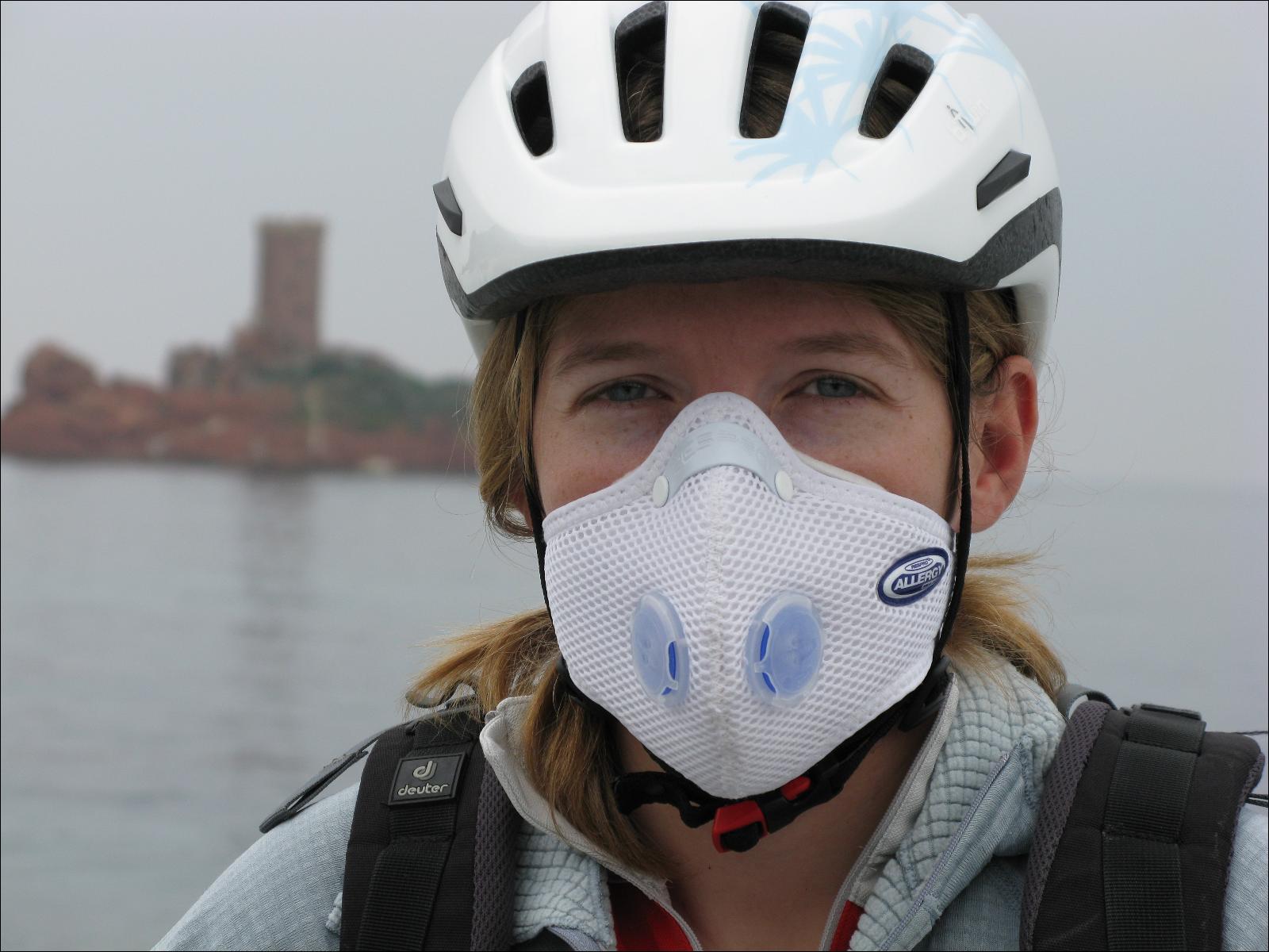 Masque antipollution pour entraînement vélo et cyclisme sur route