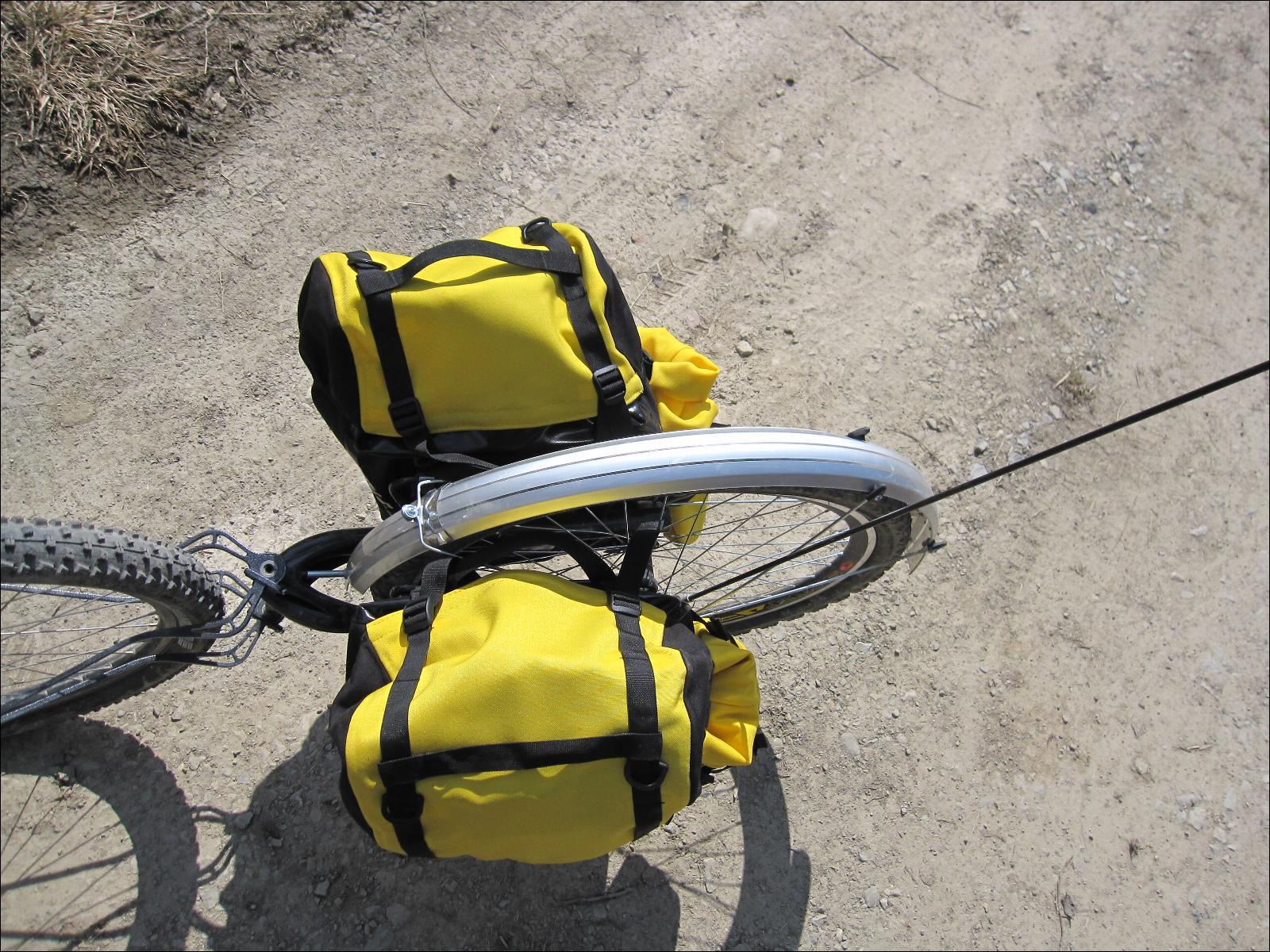Remorques vélo Extrawheel - pour une expédition et derrière la ville