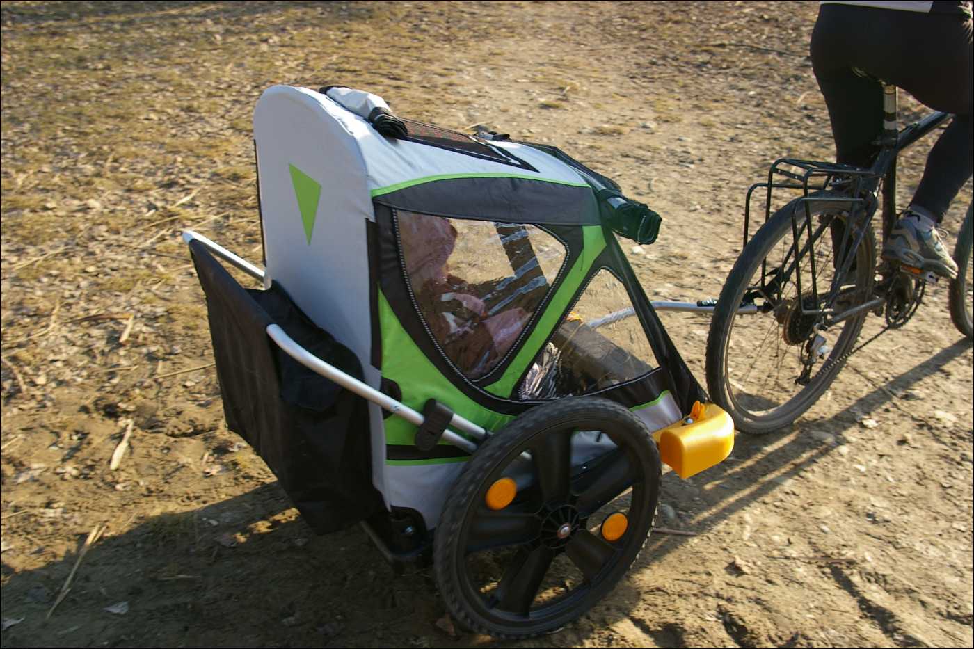 Remorque Vélo Enfant VEVOR Pliable - 2 Places Double - Charge 55 Kg - NEUVE