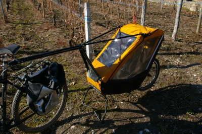 Remorque vélo enfant mono-roue Tout-terrain Single Trailer