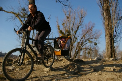 Remorque vélo enfant mono-roue Tout-terrain Single Trailer