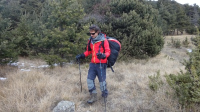 Rando pour aller décoller en parapente