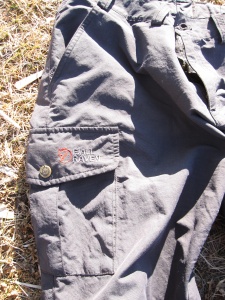 Pantalons Fjällräven MT Trousers Karla, vaste poche latérale