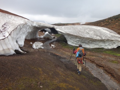 Trek itinérant en Islande par météo variée