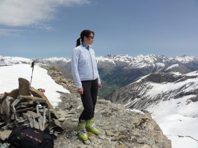 Ski de rando avec les vestes Quechua Helium Rain, fin mai, autour du grand Parpaillon