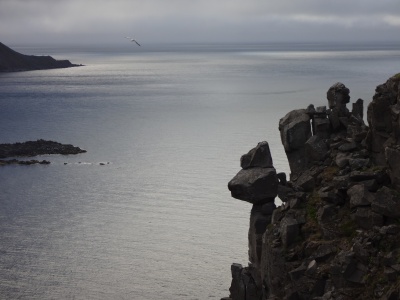 De l'autre côté de ce col, une zone superbe et très sauvage, nord ouest de Haelavik