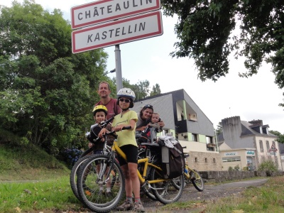 Canal de Nantes à Brest à vélo en famille, 3 enfants