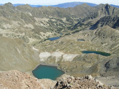 L'étang Bleu (2600m) où nous avons passé la nuit du dimanche 27. Magique !